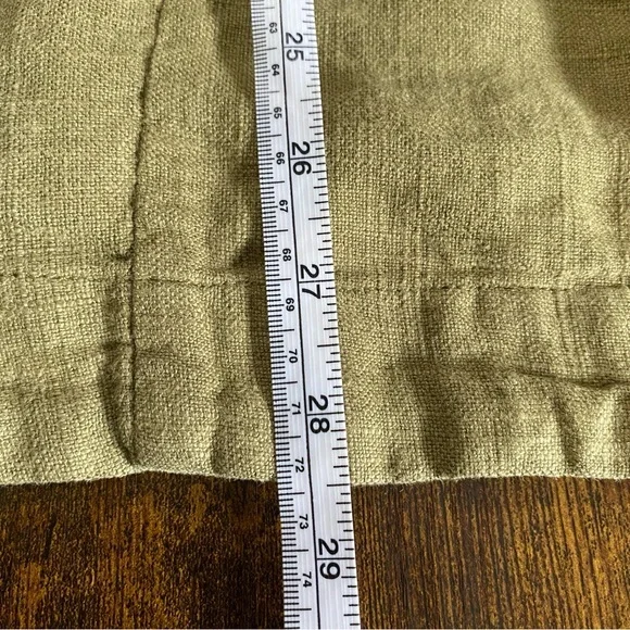 Anthropologie Green Blazer 6 Linen‎ Blend Asymmetrical Back Avant Grade - Picture 10 of 10